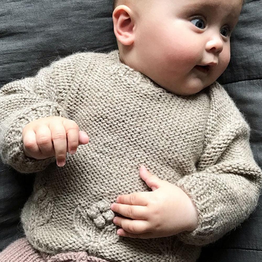 Baby sweater, alpaca wool