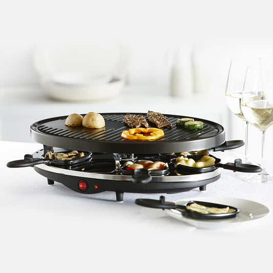 Stamp Steel Raclette Grill for 8